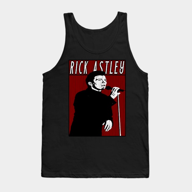 Vintage Retro Rick Astley Tank Top by Projectup